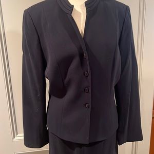 Navy skirt suit